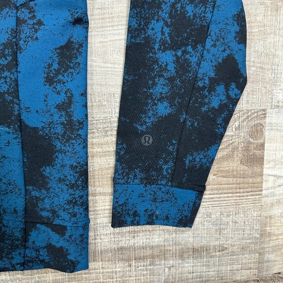 New Lululemon Sweatshirt Men Small Blue Black Camo Pullover Crewneck CIty Sweat - Picture 8 of 9